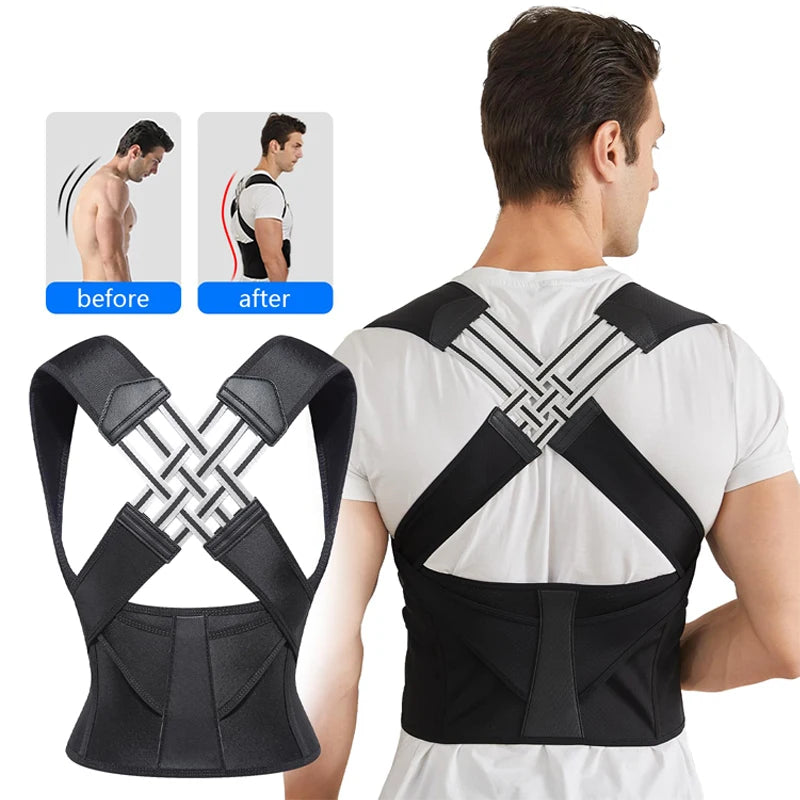 Back Posture Corrector Brace for Women Breathable Back Posture Correction Back Support Belt Adjustable Shoulder for Students Kid