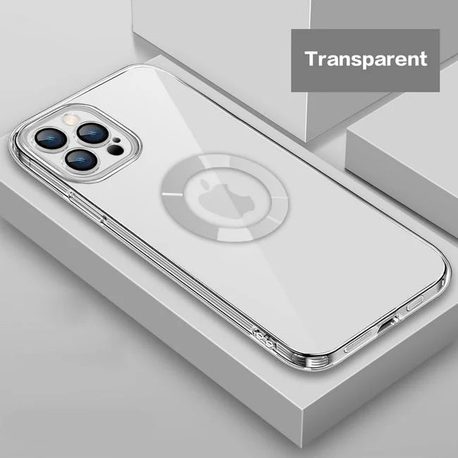 New Version 2.0 Transparent Electroplated iPhone Case With Camera Protector